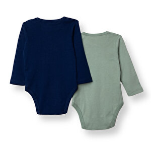 Erkek Bebek 2li Uzun Kol Body Ribana Çıtçıtlı Yaka Uzun Kol Erkek Bebek 2li Uzun Kol Body Ribana Çıtçıtlı Yaka Uzun Kol