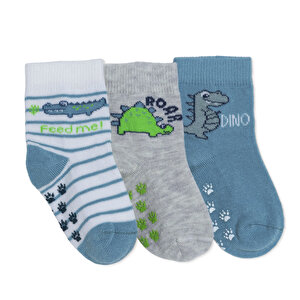 HelloBaby 3lü Kaydırm, Açık Mavi, 0-6 Ay