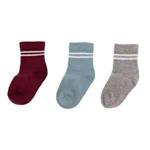 Erkek Bebek 3lü Soket Çorap Erkek Bebek 3lü Soket Çorap