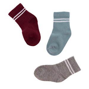 Erkek Bebek 3lü Soket Çorap Erkek Bebek 3lü Soket Çorap
