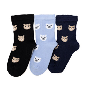 Erkek Bebek 3lü Soket Çorap Erkek Bebek 3lü Soket Çorap