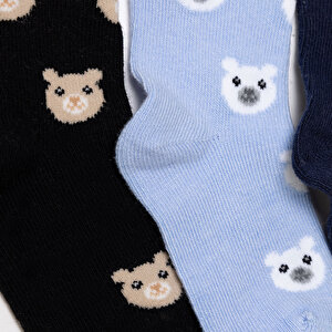 Erkek Bebek 3lü Soket Çorap Erkek Bebek 3lü Soket Çorap