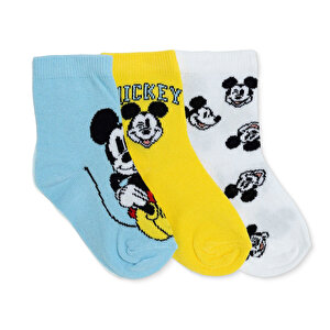 Disneybaby 3lü Soket Çorap, Mavi, 0-6 Ay