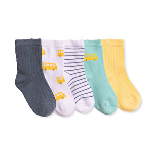 HelloBaby 5'li Soket, Açık Mavi, 0-6 Ay