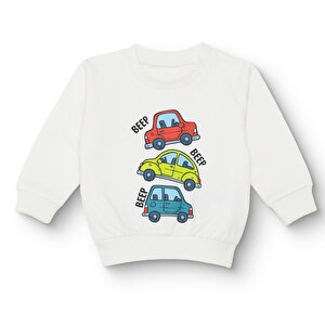 HelloBaby Basic Sweatshirt, Ekru, 6 Ay