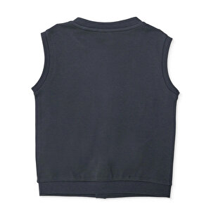 Erkek Bebek Basic Yelek İnterlok Bisiklet Yaka Atlet Kol