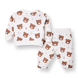 Erkek Bebek Camp Life  Eşofman Takımı Bisiklet Yaka Uzun Kol Lastikli Paça