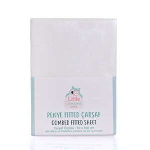 Little Dreams Çarşaf, Beyaz, 70x140 cm Little Dreams Çarşaf, Beyaz, 70x140 cm