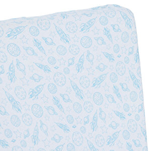 Erkek Bebek Çarşaf Poplin Lastikli 70x140 cm