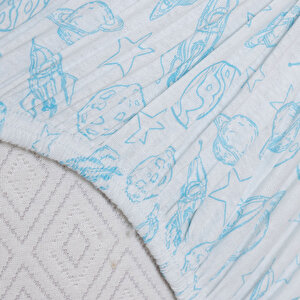 Erkek Bebek Çarşaf Poplin Lastikli 70x140 cm