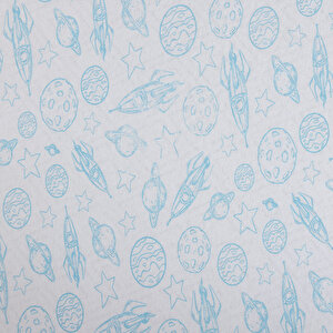 Erkek Bebek Çarşaf Poplin Lastikli 70x140 cm