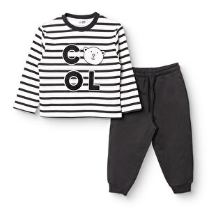 HelloBaby, Cool, Siyah Baskılı, 3 - 6 Ay