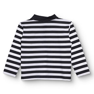 Erkek Bebek Cool Boy Uzun Kol Tshirt Pike Gömlek Yaka