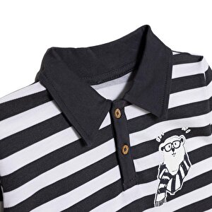 Erkek Bebek Cool Boy Uzun Kol Tshirt Pike Gömlek Yaka