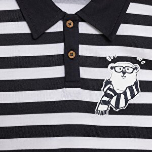 Erkek Bebek Cool Boy Uzun Kol Tshirt Pike Gömlek Yaka