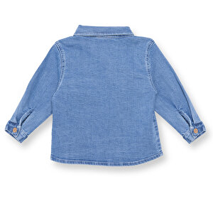 Erkek Bebek Cool Dino Gömlek Modelli Yaka Uzun Kol Erkek Bebek Cool Dino Gömlek Modelli Yaka Uzun Kol