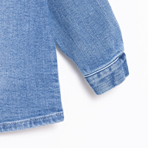 Erkek Bebek Cool Dino Gömlek Modelli Yaka Uzun Kol Erkek Bebek Cool Dino Gömlek Modelli Yaka Uzun Kol