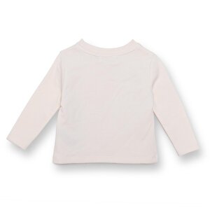 Erkek Bebek Cool Dino Uzun Kol Tshirt İki İplik Bisiklet Yaka