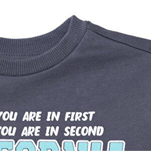 Erkek Bebek Eşofman Takım Bisiklet Yaka Uzun Kol