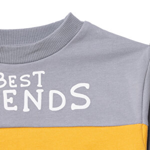 Erkek Bebek Eşofman Takım Bisiklet Yaka Uzun Kol