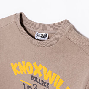 Erkek Bebek Eşofman Takımı Bisiklet Yaka Uzun Kol Ribanalı Paça Erkek Bebek Eşofman Takımı Bisiklet Yaka Uzun Kol Ribanalı Paça