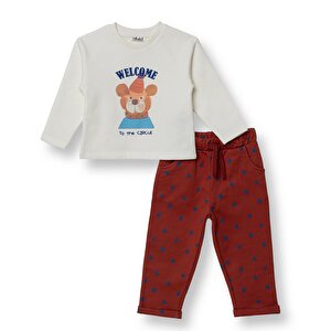 HelloBaby Circus Eşofman, Ekru, 3 - 6 Ay