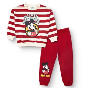 Disney Eşofman Takımı, Kırmızı, 6 - 9 Ay
