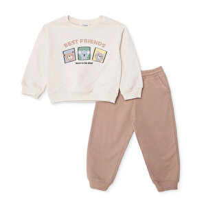 HelloBaby, Eşofman Takım, Ekru, 3 - 6 Ay