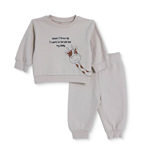 HelloBaby, Eşofman Takı, Bej, 3 - 6 Ay