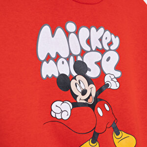 Erkek Bebek Eşofman Takımı Şardonlu Bisiklet Yaka Uzun Kol Ribanalı Paça