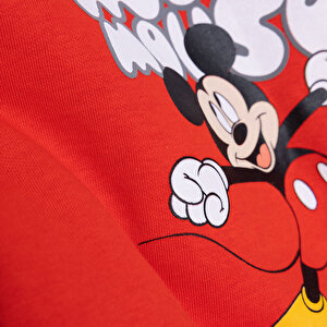 Erkek Bebek Eşofman Takımı Şardonlu Bisiklet Yaka Uzun Kol Ribanalı Paça