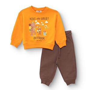 HelloBaby Eşofman Tak, Turuncu, 3 - 6 Ay