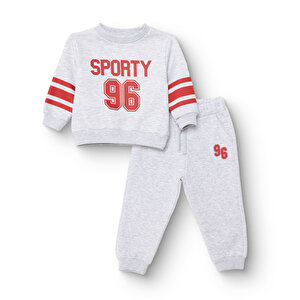 HelloBaby Eşofman, Gri Melanj, 3 - 6 Ay