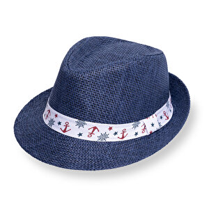 Erkek Bebek Fötr Model Hasır Şapka