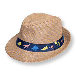 Erkek Bebek Fötr Model Hasır Şapka