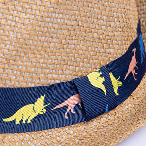 Erkek Bebek Fötr Model Hasır Şapka