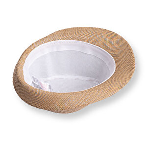 Erkek Bebek Fötr Model Hasır Şapka