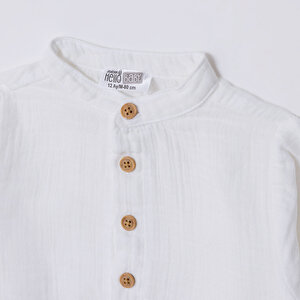 Erkek Bebek Gömlek Hakim Yaka Uzun Kol Erkek Bebek Gömlek Hakim Yaka Uzun Kol