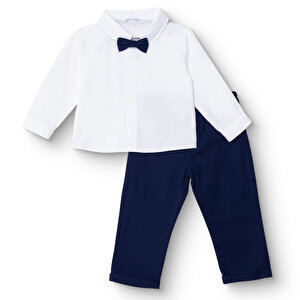 HelloBaby Gömlek-Pantol, Beyaz, 6 - 9 Ay