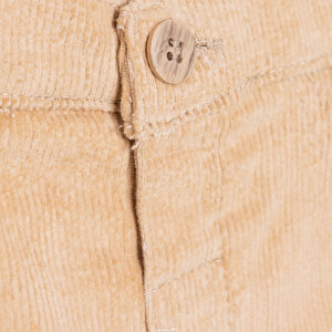 Erkek Bebek Hello Cute Bear Pantolon Kadife Ribanalı Paça