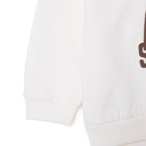 Erkek Bebek Hello Cute Bear Sweatshirt Şardonlu Üç İplik Bisiklet Yaka Uzun Kol Erkek Bebek Hello Cute Bear Sweatshirt Şardonlu Üç İplik Bisiklet Yaka Uzun Kol