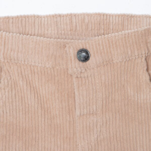 Erkek Bebek Kadife Pantolon Fitilli Kadife Dokuma Reçme Paça