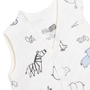 Erkek Bebek Kapitone Yelek Kapitone Örme V Yaka Atlet Kol Erkek Bebek Kapitone Yelek Kapitone Örme V Yaka Atlet Kol