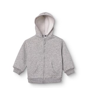 HelloBaby Kapüşonl, Gri Melanj, 3 - 6 Ay