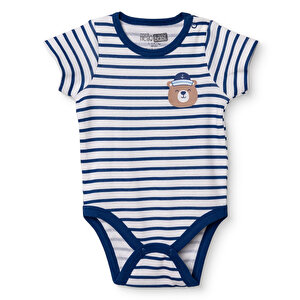 HelloBaby Kısa Kol Body, Ekru, 1 - 3 Ay