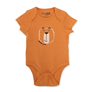 HelloBaby Kısa Kol, Kahverengi, 1 - 3 Ay