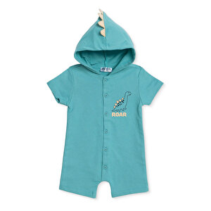 HelloBaby Kısa Tulum, Yeşil, 3 - 6 Ay HelloBaby Kısa Tulum, Yeşil, 3 - 6 Ay