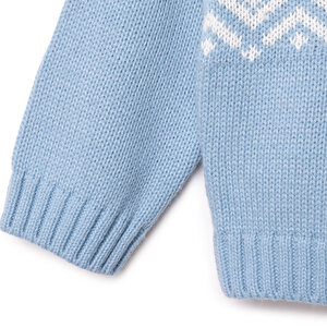 Erkek Bebek Mountain Explorer Kazak Triko Bisiklet Yaka Uzun Kol