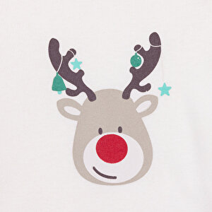 Erkek Bebek New Year 2li Uzun Kol Body Zarf Yaka Uzun Kol Ribana Paça