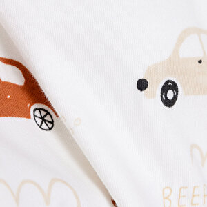 Erkek Bebek Patiksiz Tulum Fermuarlı Bisiklet Yaka Uzun Kol Ribanalı Paça